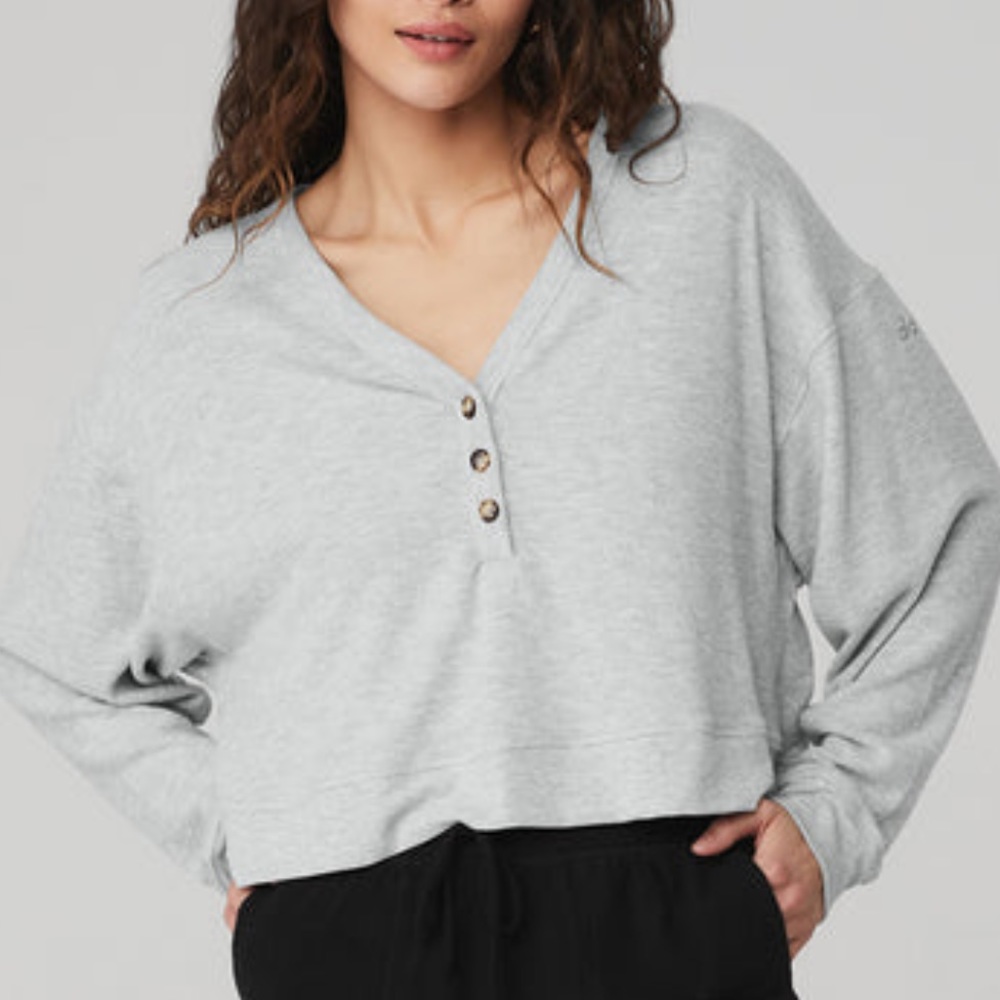 Alolux SoHo Crop Henley